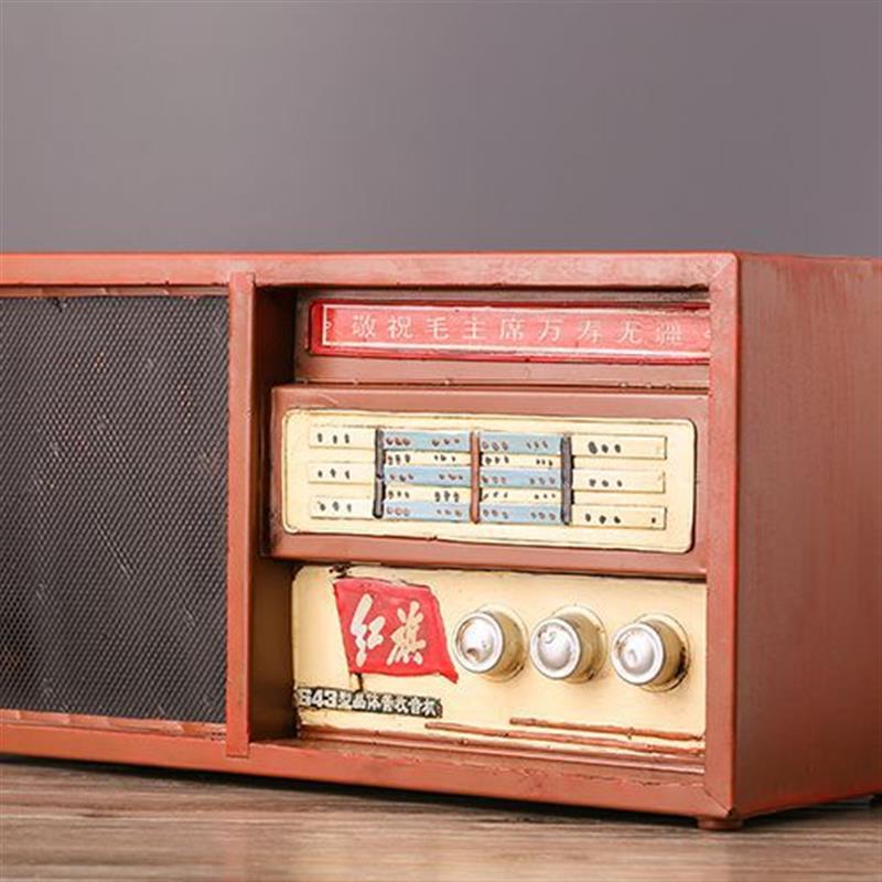 复古老式70年代收音机录音机模型拍照摄影道具怀旧物件装饰品摆件