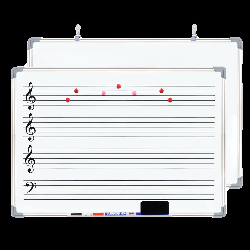 挂式五线谱教学白板双面磁性写字板音乐培训黑板学生识谱白板