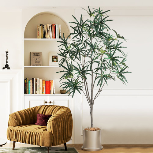大型仿真植物盆栽仿生绿植景观孔雀木室内客厅高端装饰花落地摆件