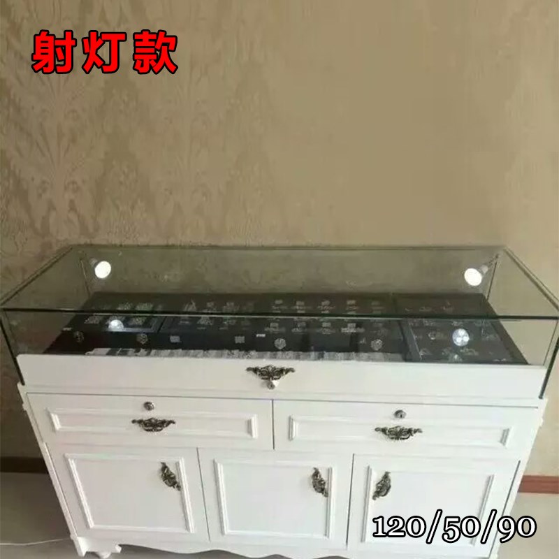 饰品柜台精品服装店收银台玻璃展柜珠宝首饰玉器陈列柜商场展示柜