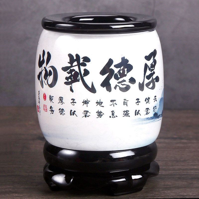 创意旋转笔筒办公室桌面简约现代收纳盒摆件老师礼物实用礼品定制