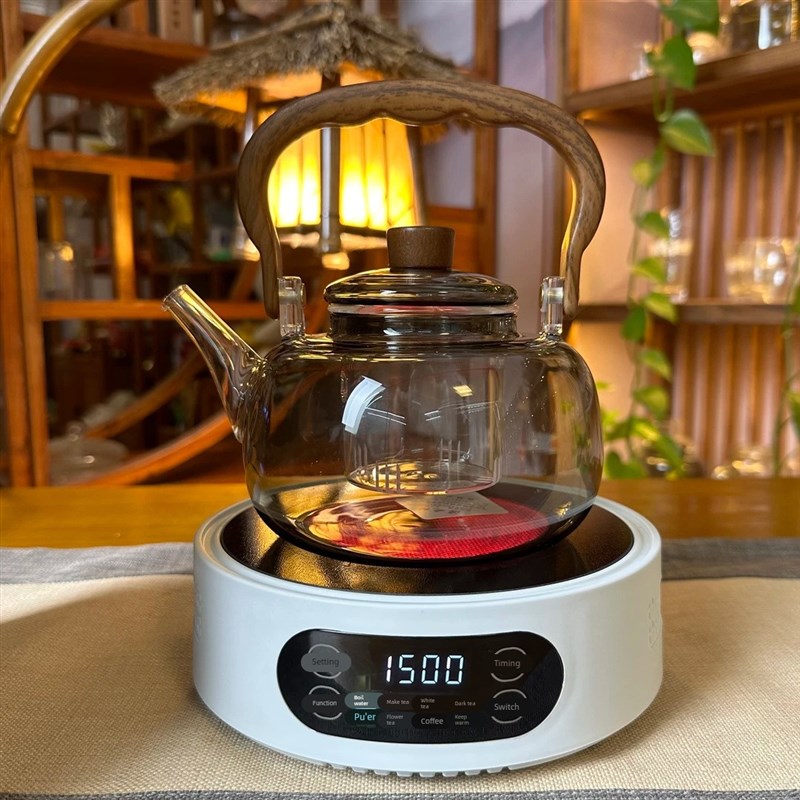 米厨电陶炉智能家用养生壶小型茶炉煮茶烧水耐高温玻璃保温定时