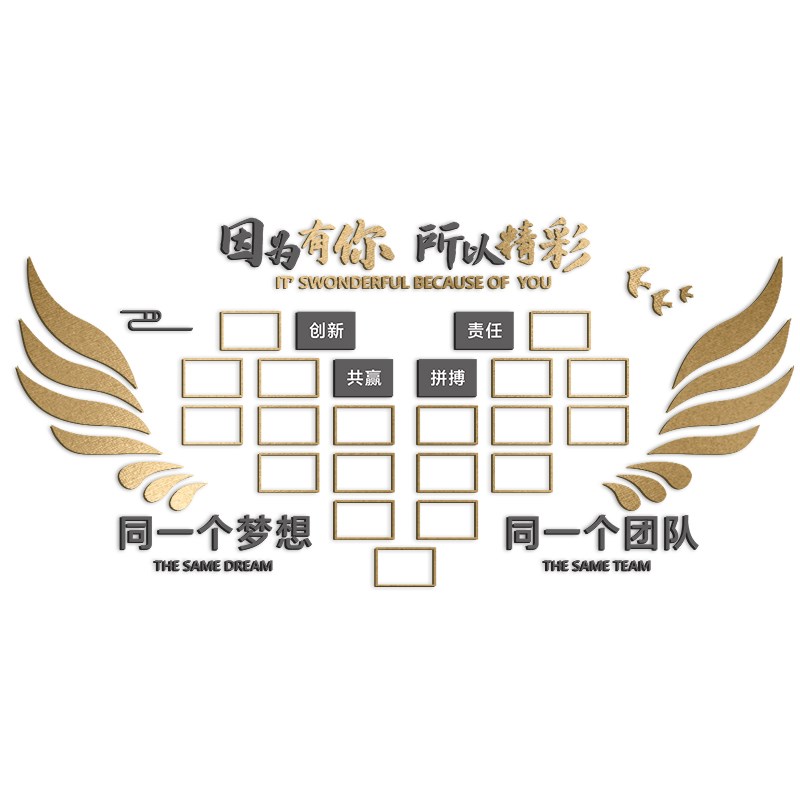 员工风采展示板照片企业文化氛围布置办公室司墙面装饰进门形象贴