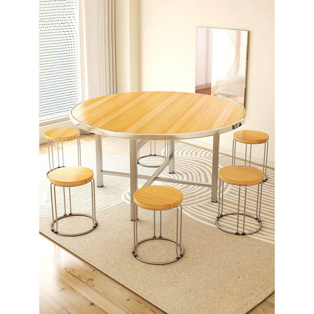 家庭小公寓餐桌餐桌折叠桌出租房简单餐桌转盘简单10人大圆桌,住宅家具,板木餐桌,淘宝优惠券,粉丝福利购,淘宝优惠卷