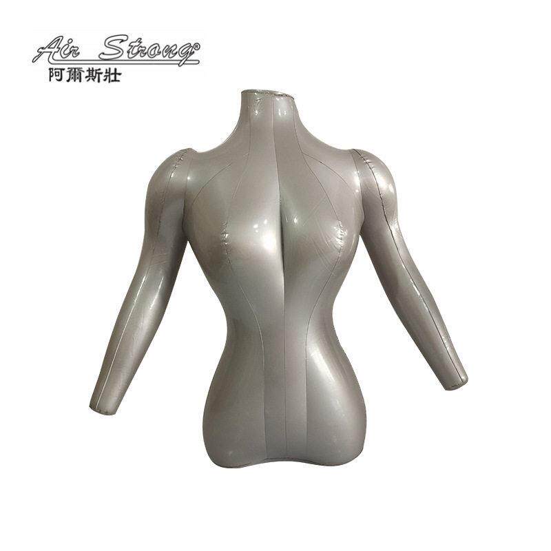 服装店充气模特道具 女装半身展示衣架 人体半身摄影女模特架