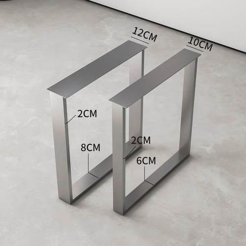 不锈钢桌脚支架实木大板桌腿吧台支撑腿餐台腿岛台脚书桌办公桌腿