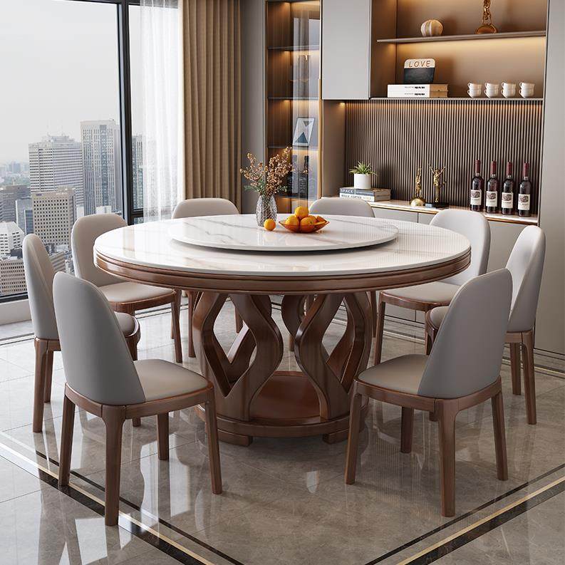 圆形岩板餐桌椅2025新款客厅家用旋转圆盘餐饮商用10人吃饭圆桌子,住宅家具,岩板餐桌,淘宝优惠券,粉丝福利购,淘宝优惠卷