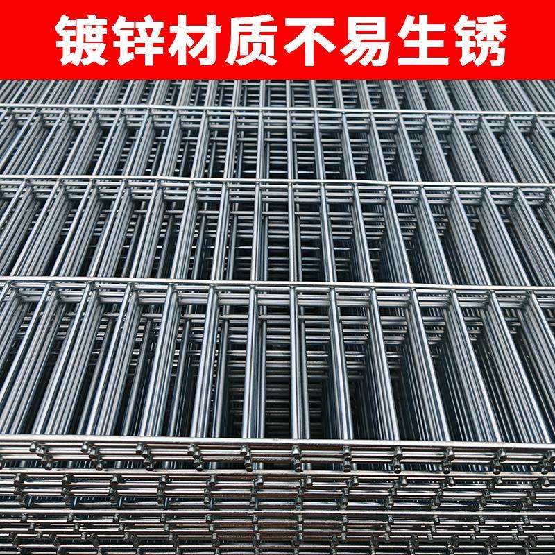 镀锌铁丝网片围栏养殖网狗笼鸡网小孔加粗长孔钢丝网格网建筑钢筋