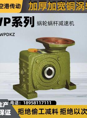 WPDKZ涡轮蜗轮蜗杆减速机立式带电机卧式小型减速器齿轮箱变速箱