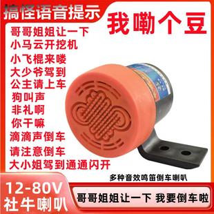 大小姐驾到我嘞里个豆鸣笛喇叭汽车电动车机车通用个性 语音提示