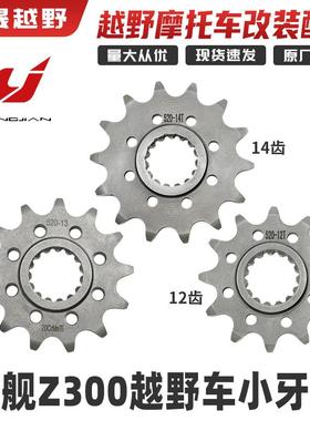 恒舰Z300越野机车小大齿盘 exc改装小炼轮1/4吋套筒扳手炼盘12 13