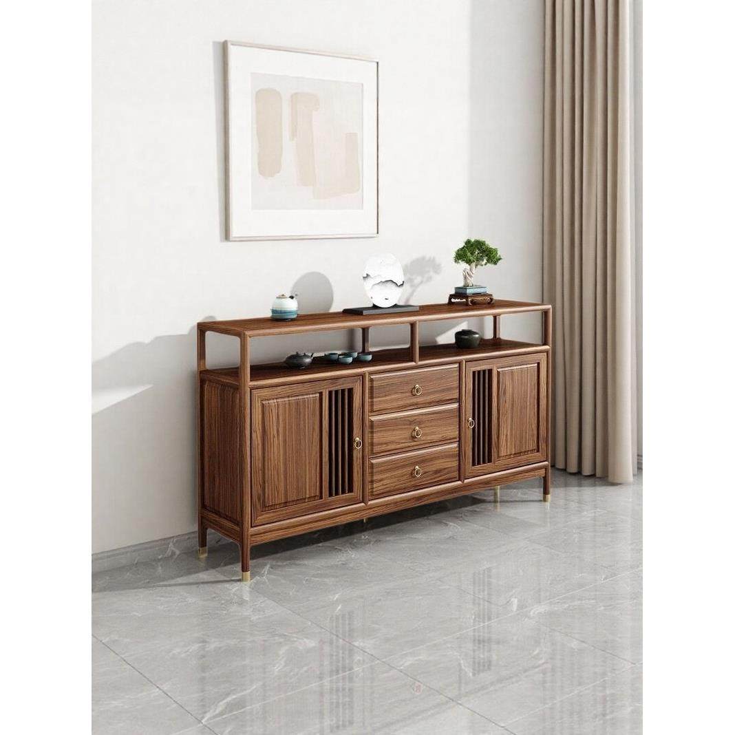 实木餐边柜靠墙一体储物柜茶水边柜餐桌餐边柜玄关柜老榆木斗柜,住宅家具,餐边柜,淘宝优惠券,粉丝福利购,淘宝优惠卷