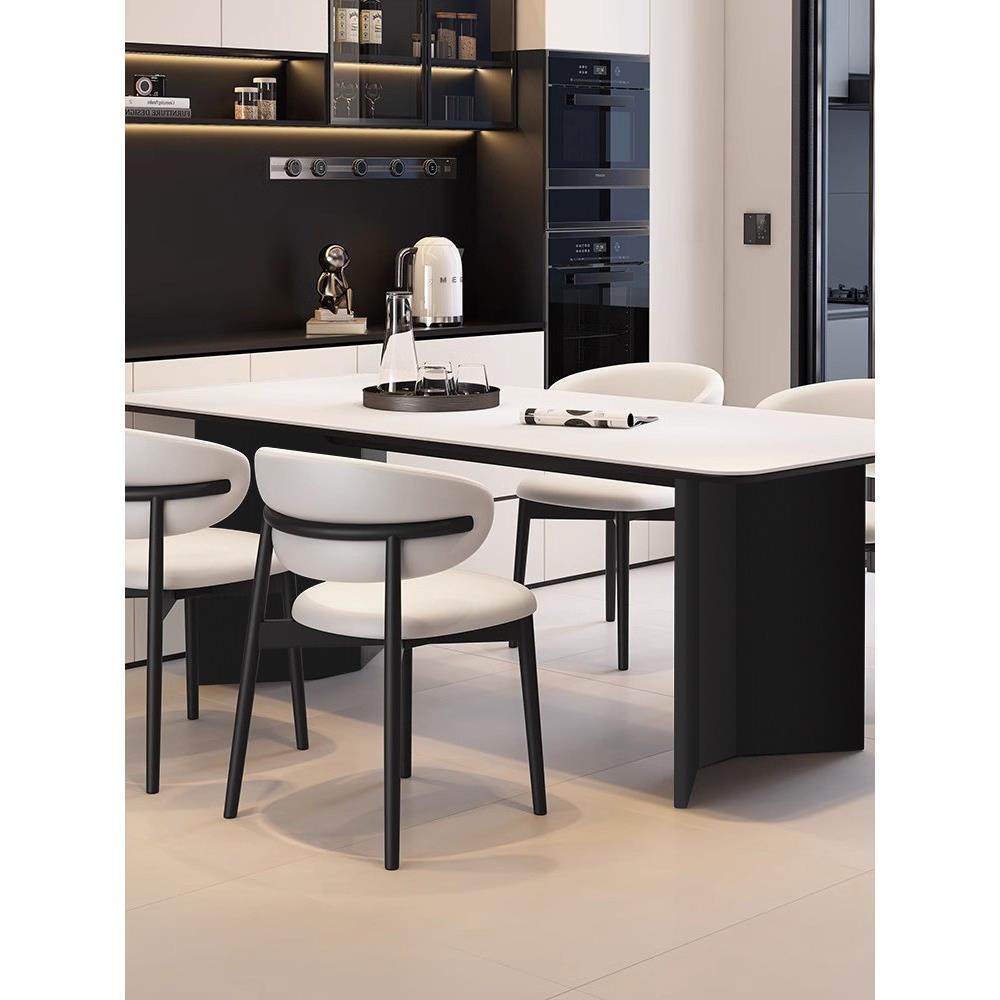 意式极简岩板餐桌椅组合现代简约小户型长方形覆古家用西餐桌饭桌,住宅家具,岩板餐桌,淘宝优惠券,粉丝福利购,淘宝优惠卷