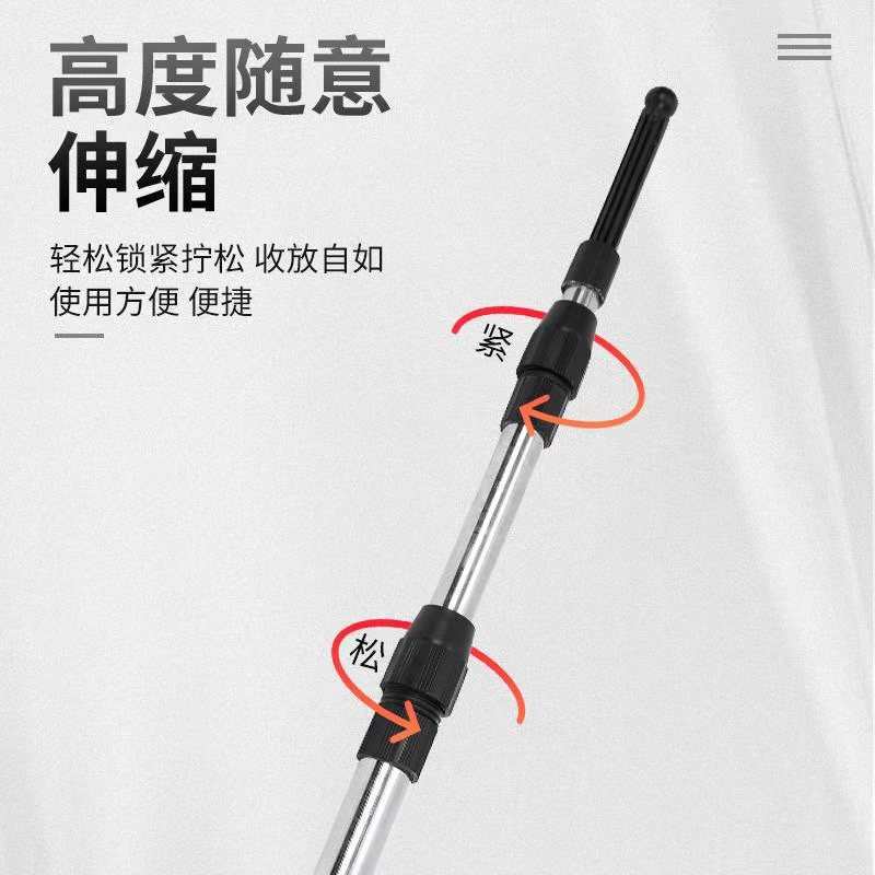 加厚不锈钢水平仪伸缩杆升降支撑杆云台通用型吊顶支架多功能