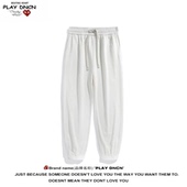 DCDN垂坠感裤 大码 子男款 PLAY 冬季 卫裤 宽松直筒阔腿运动休闲长裤