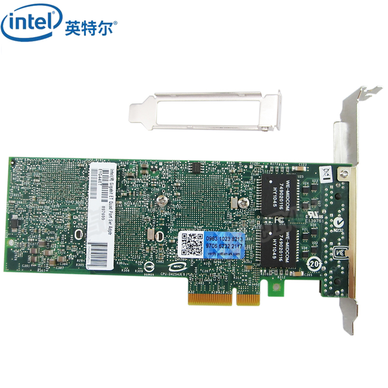 Intel网卡4口PCI-E电口网卡