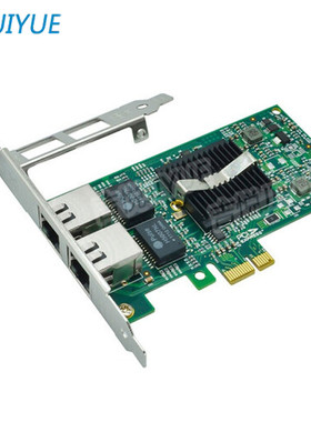吉悦（JIYUE）英特尔82576原装芯片千兆网卡9402PT双口网卡PCIeX1网口网卡2电口适配器工业相机视觉采集卡