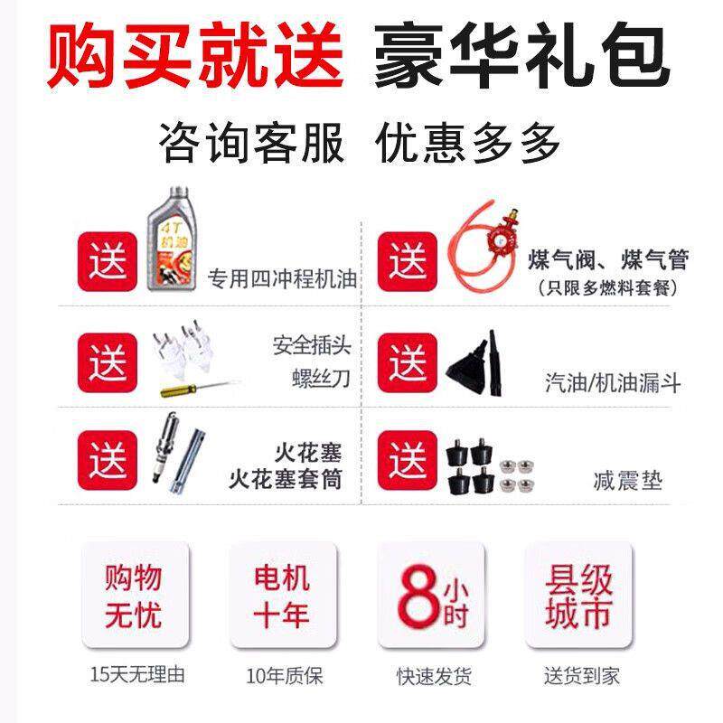 CIAA 汽油发电机两相低噪手拉电启家用便携三相小型发电机组
