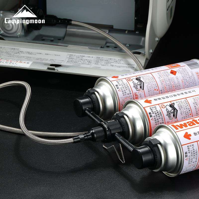 柯曼BKZ30铝合金卡式长气罐三供一转接头户外炉具露营炉具配件