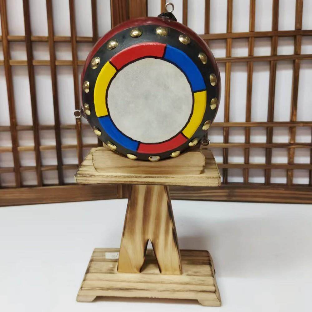 韩式创意木架长鼓木架圆鼓桌面摆件/古典朝鲜族风格工艺品桌摆