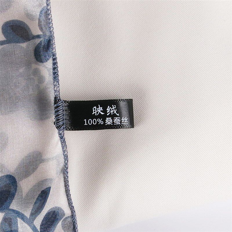 围脖女夏季护颈防晒套头防寒领圈桑蚕丝真丝骑行春秋白色脖套围巾