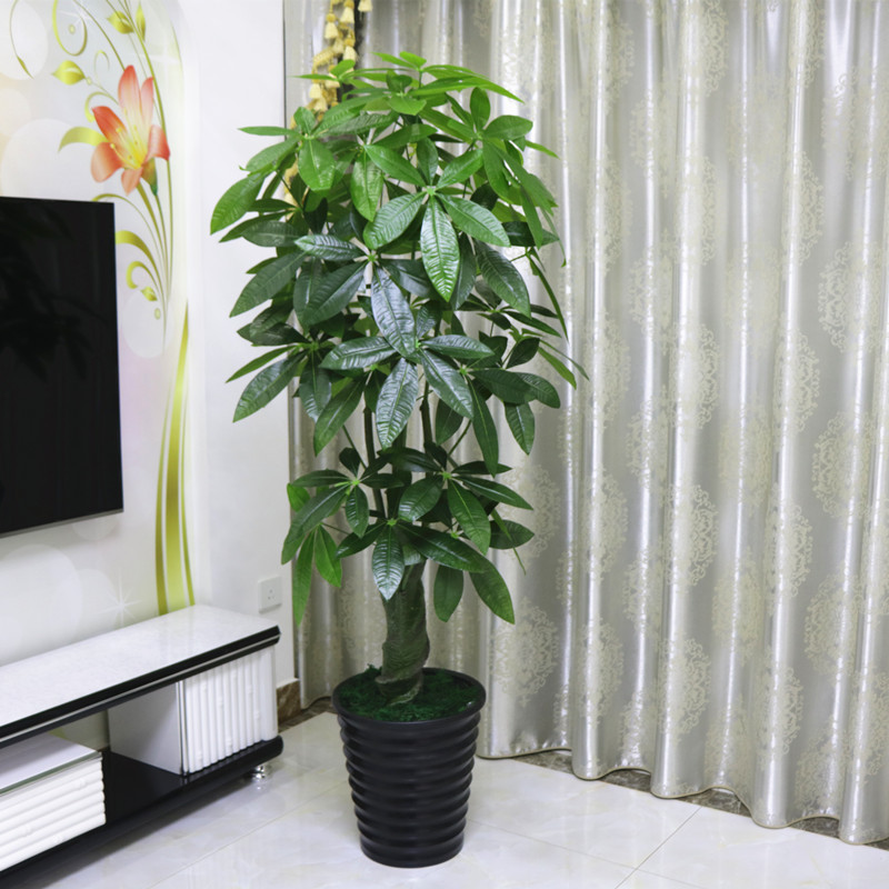 假树滴水观音仿真植物落地盆栽大型客厅盆景假花塑料花艺装饰绿植