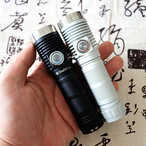 海星Z2C中头手电筒SST40w SFT40超亮泛光远射便携侧按键TypeC充电