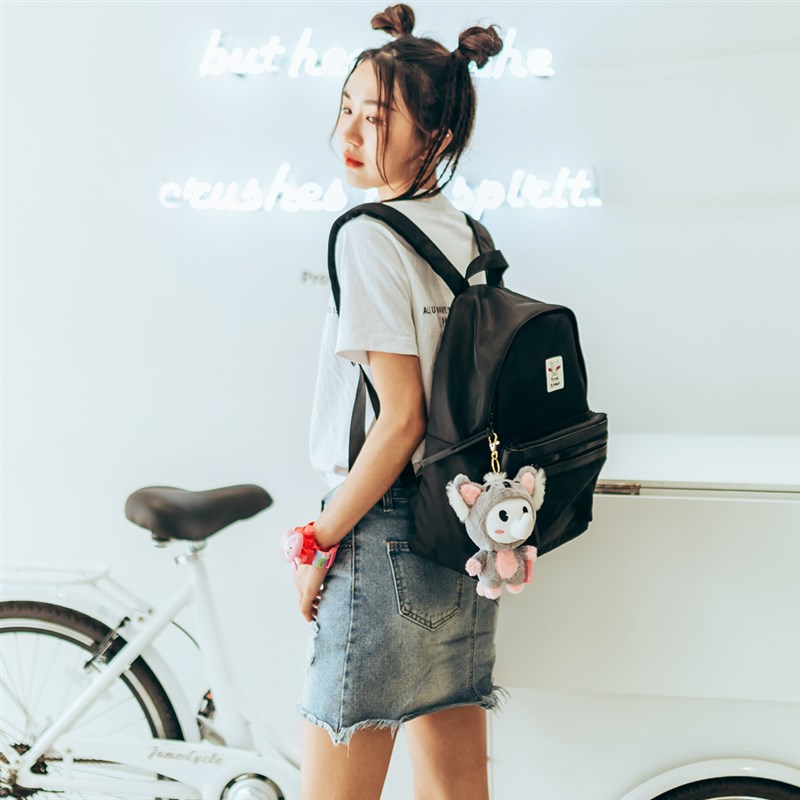 吴昕小飞象双肩包女 休闲小清新书包旅行背包星店