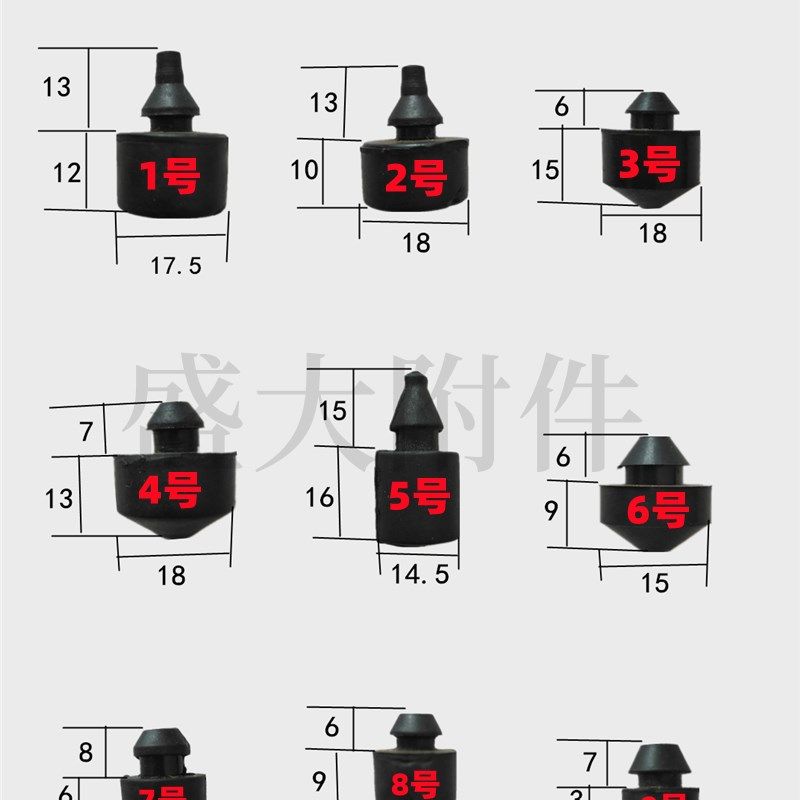 胶垫弹性导轨机床护板缓冲橡胶垫防护罩配件防撞块圆形8字防撞垫