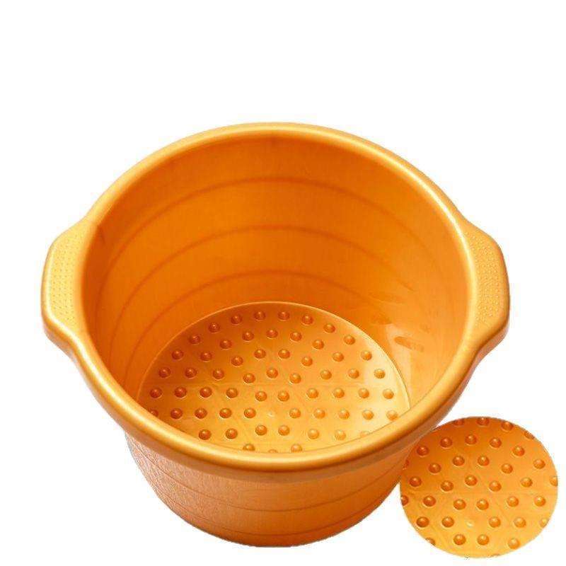 加厚牛筋泡脚桶耐摔按摩足浴泡脚桶塑料泡脚洗脚盆加高洗脚过小腿