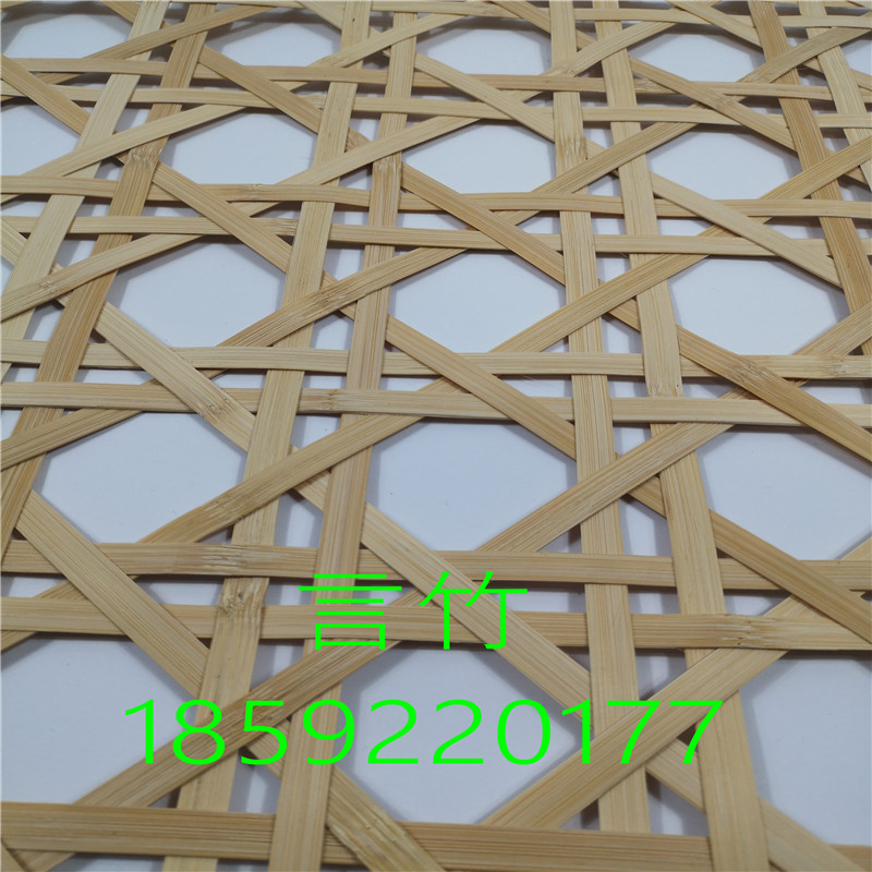 八边竹编定制八边形工艺品农家乐天花吊顶竹编镂空隔断屏风背景