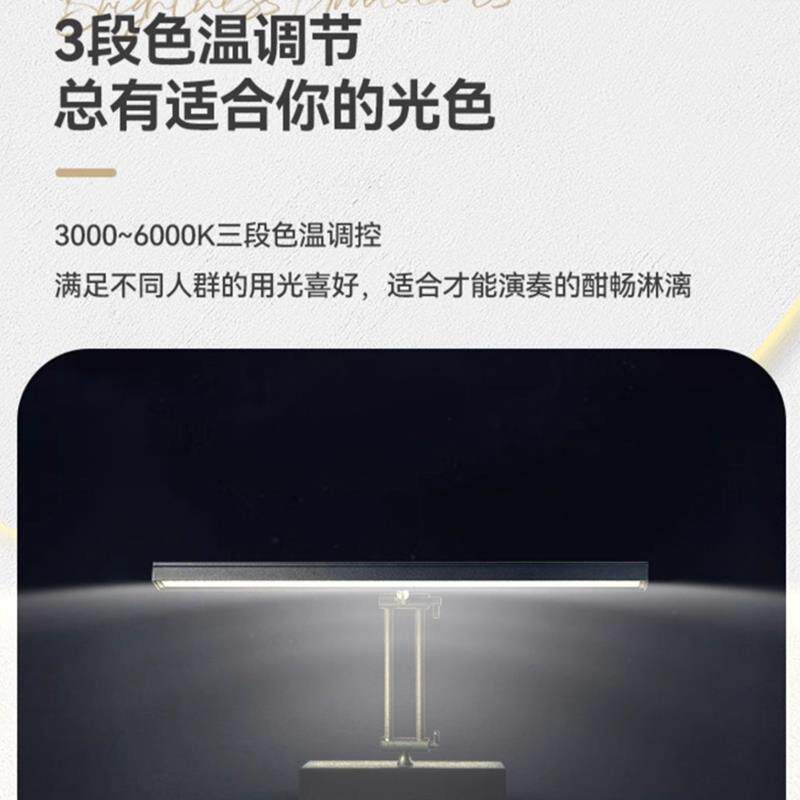 专业钢琴灯练琴专用全光谱儿童台灯学习专用护眼灯弹琴乐谱灯新款