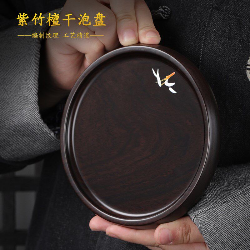 JKV黑檀木壶承干泡台杯垫家用养壶盘茶壶底座壶托垫茶道茶具配件
