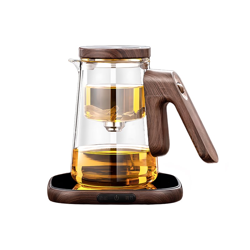 磁吸飘逸杯泡茶壶茶水分离全玻璃内胆一键过滤冲茶器茶具2025新款