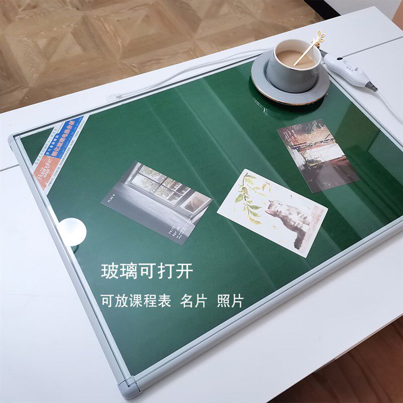 办公室加热桌垫冬天儿童发热暖手学生写字垫钢化玻璃电热台板恒温