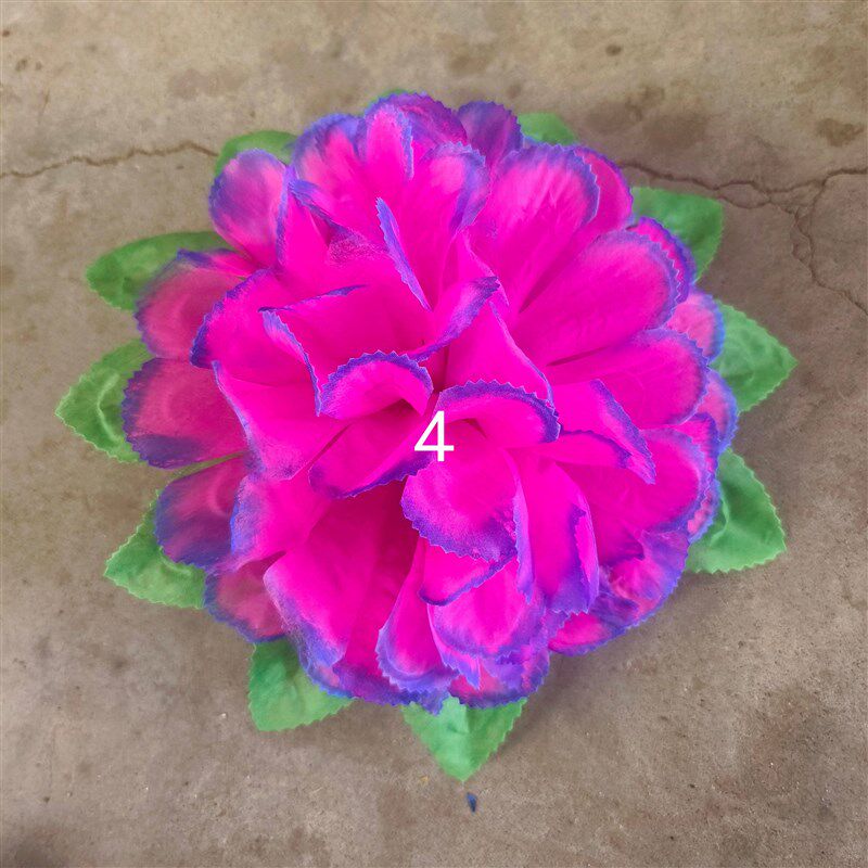 仿真花24公分100朵无纺布大丽菊花朵托叶大花朵 不带花枝成品花朵