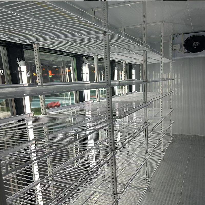 后补式冷库立柱收纳货架网片置物架可移动网格储物架仓储货架非标