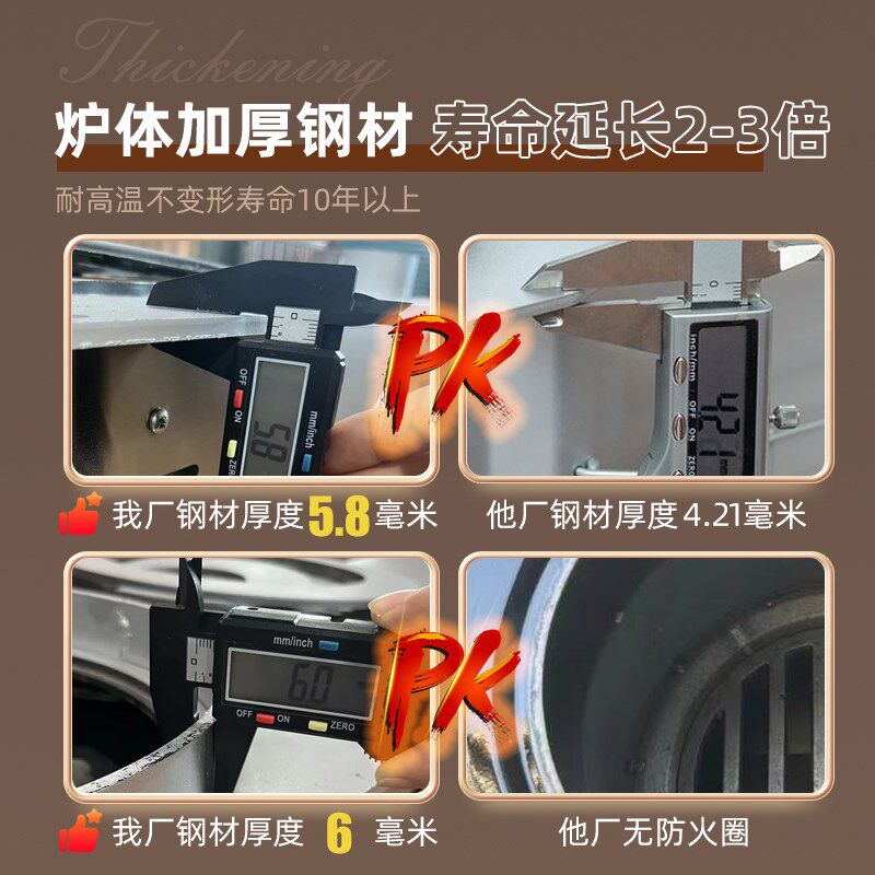 新款一键自动点火生物颗粒气化炉炉膛可二次燃烧节能家用高端取暖