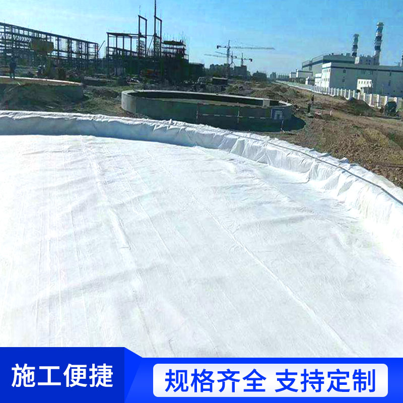 复合土工膜白色HDPE防水膜人工湖鱼池养殖蓄水池河道鱼塘防渗膜布图片