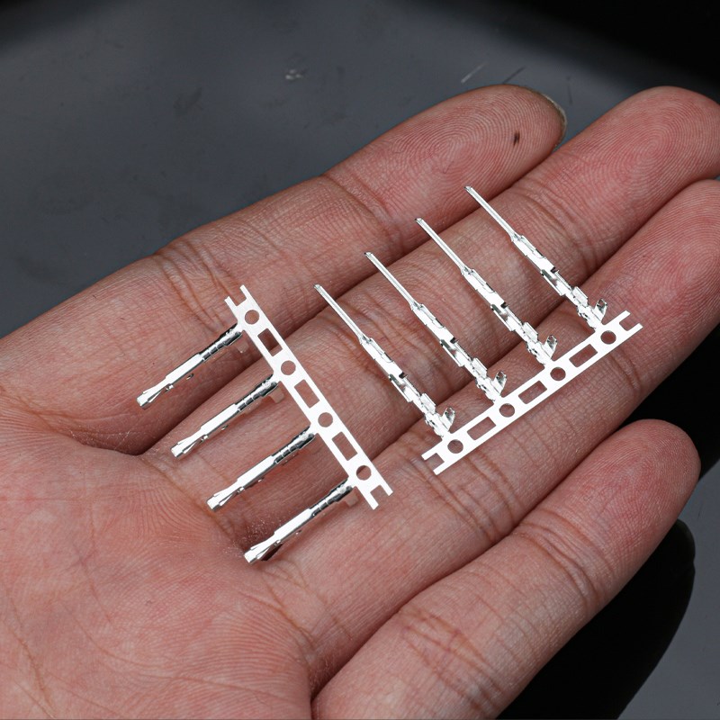 杜邦带锁带扣公母接线端子间距2.54mm TJC8连接器接插件簧片插簧