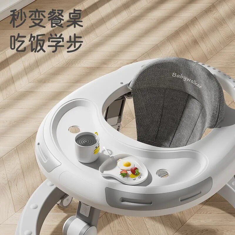 婴儿学步车多功能音乐可折叠防O型腿防侧翻可调节婴儿手推助步车