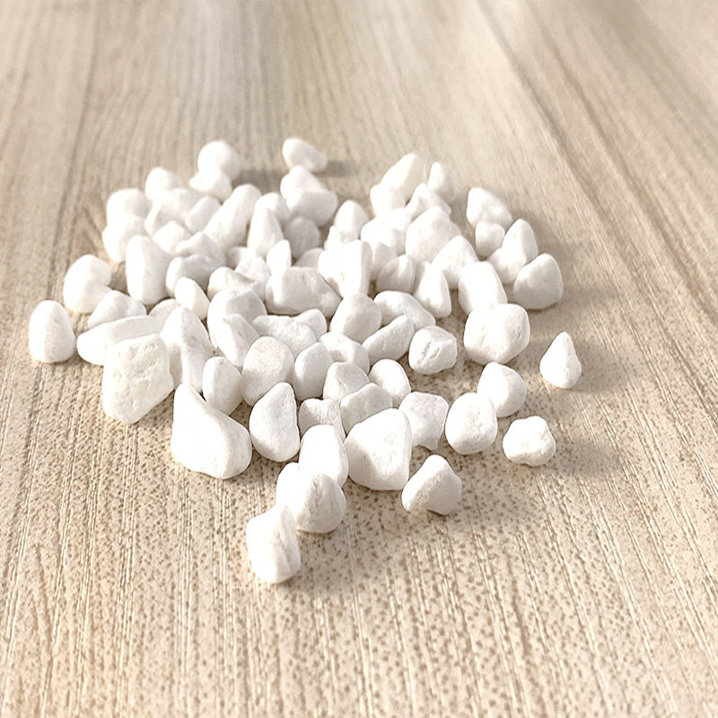 白玉石子植物铺面造景汉白玉白色小石头花卉绿植垫底鹅卵石50斤装
