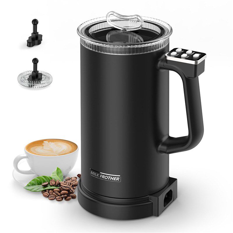 出口欧美110V220V牛奶起泡器电动奶泡机冷热双打热家用打奶热奶器