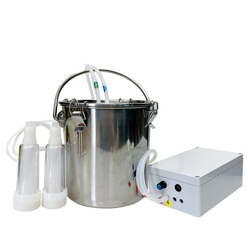 牛羊用挤奶机电动双头吸奶器小型家用脉动脉冲挤奶器动物吸奶机