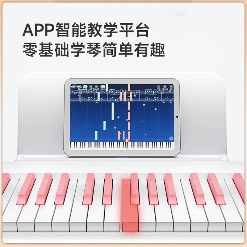 便携式88键折叠电子钢琴初学者入门专业考级成年键盘乐器家用钢琴