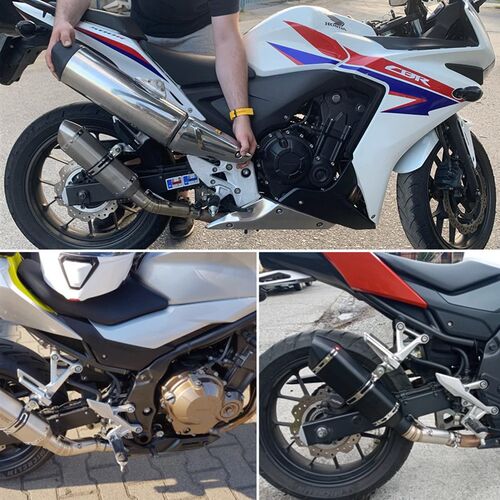 适用于 CB400F 排气管改装 CB400X 中段排气连接管改接件直上尾段