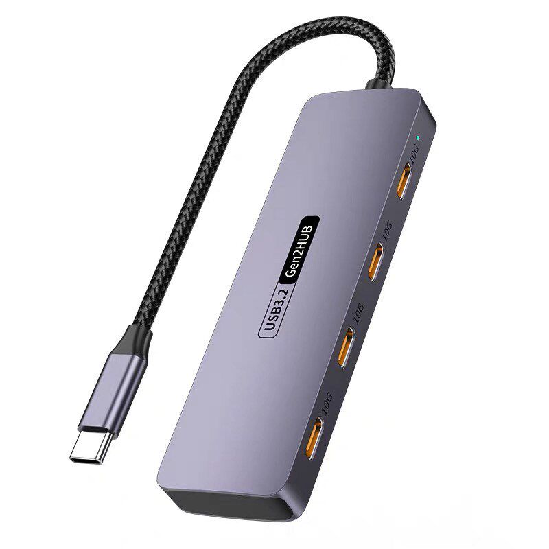 typec转typec扩展坞一分四多接口拓展器usb3.2转换器雷电4转接头