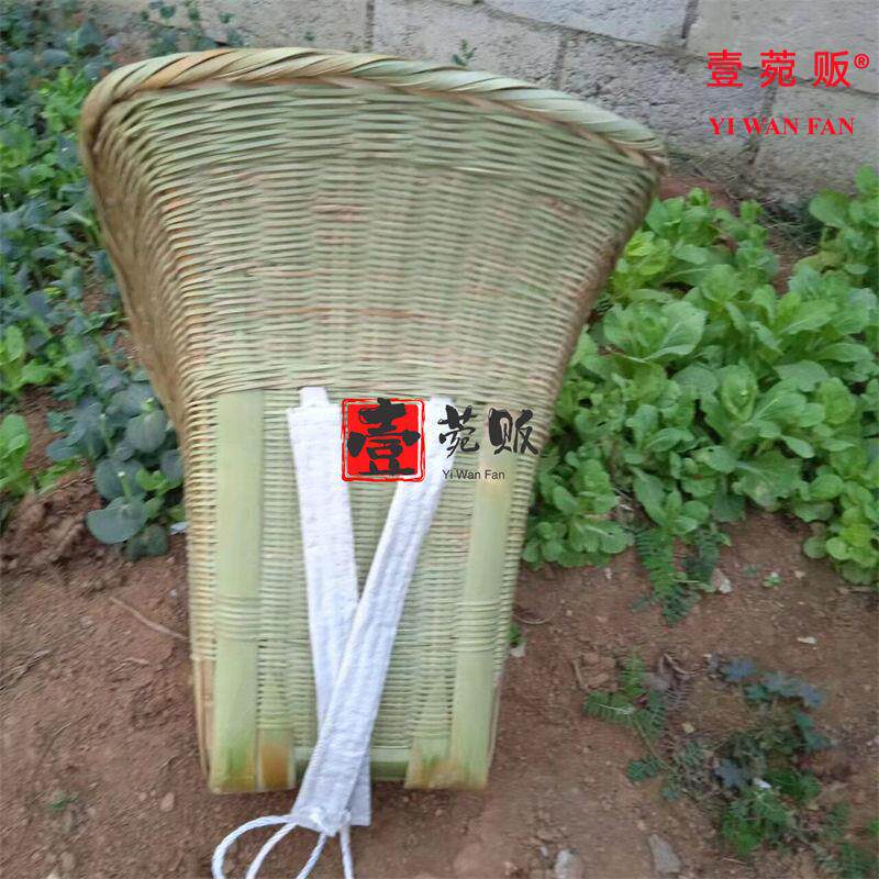 农用竹编背篓工地背沙土石头砖头背篼背筐草土豆水果竹背箩收纳筐