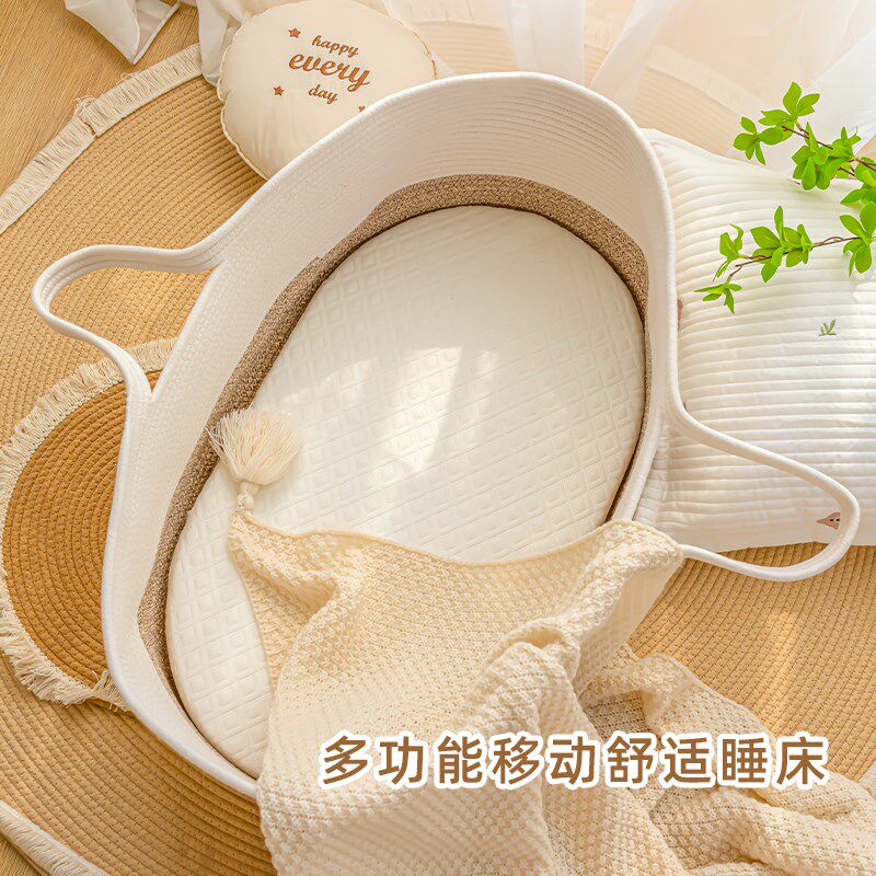 婴儿手提篮移动便携式初生宝宝外出院车载睡篮摇篮新生儿安全睡床