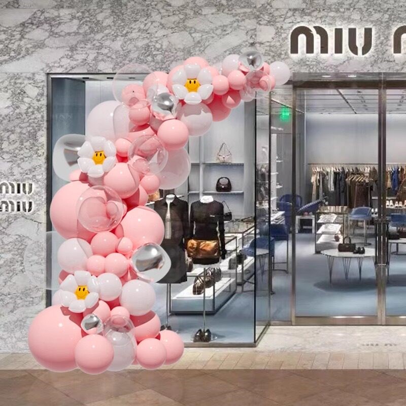 浪漫3.8女神节网红气球拱门装饰商场门店开业活动节日氛围感布置